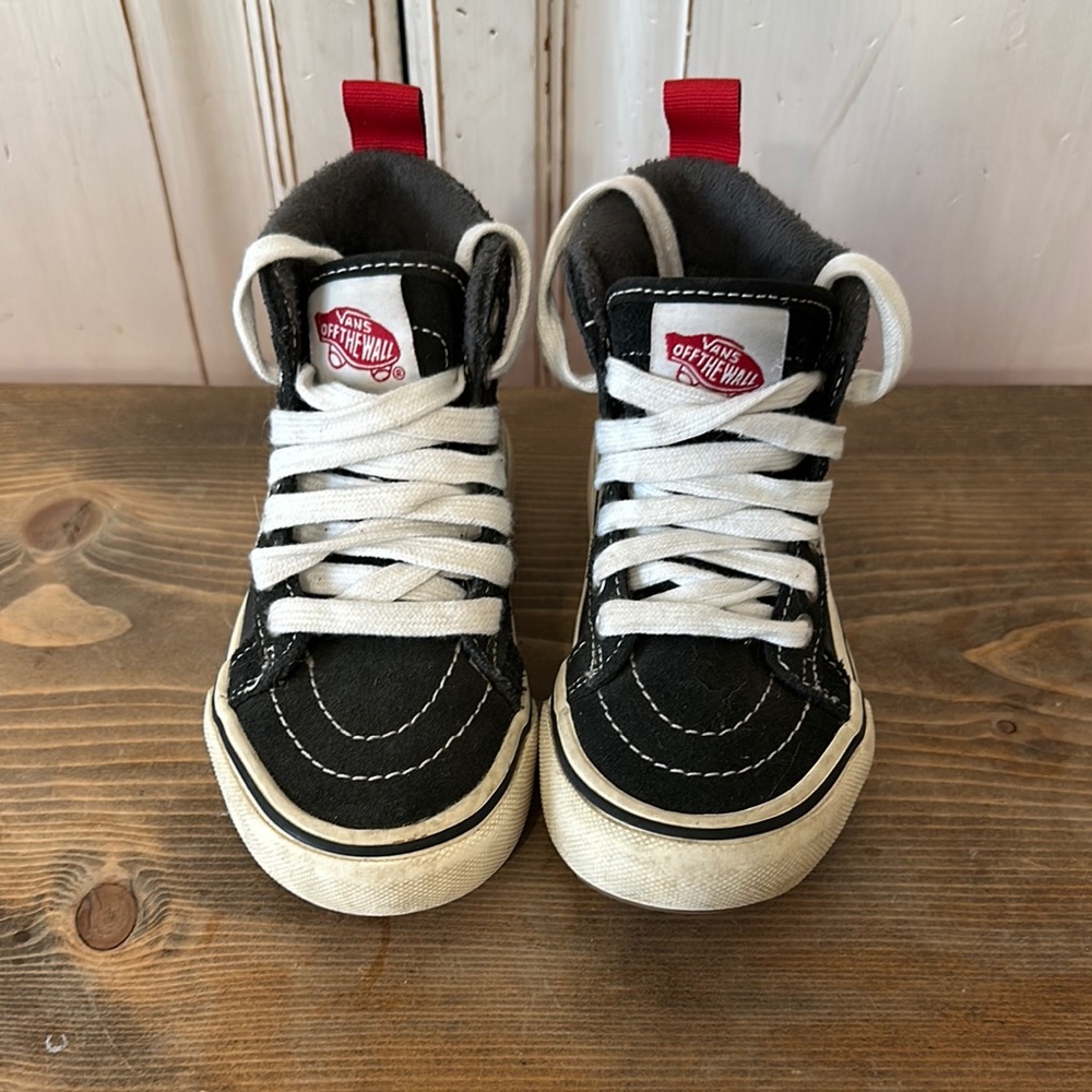 Vans Kids Black High-Top Sneakers